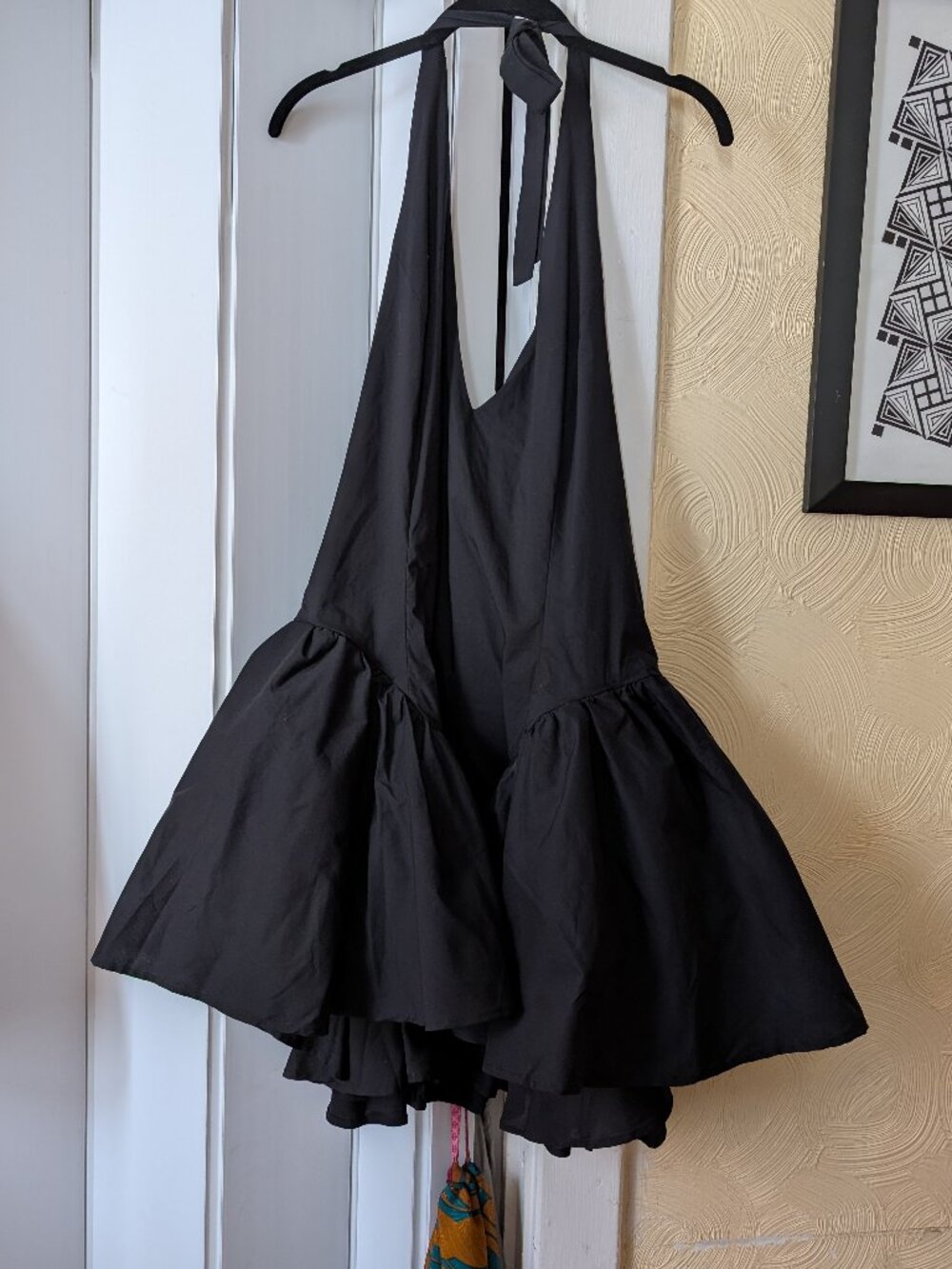 NWT Divine Feminine Peplum Dress - Black